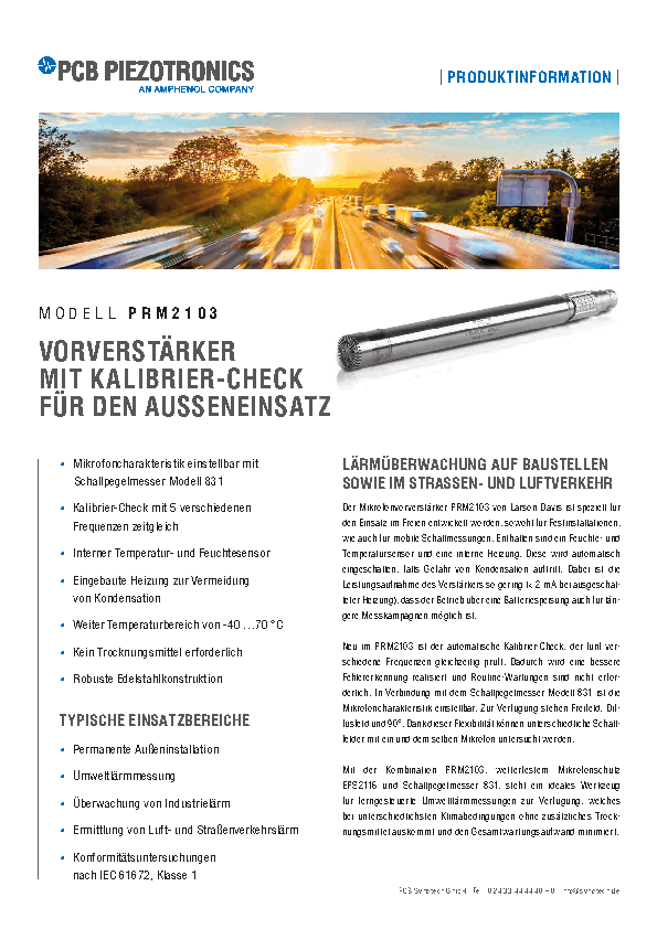 PDF Mikrofonvorverstärker für den Außeneinsatz