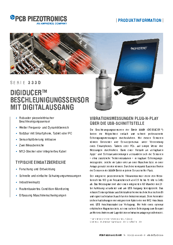 PDF Beschleunigungssensor mit Digitalausgang