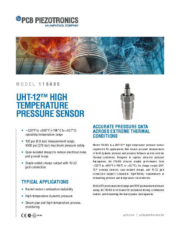 PDF UHT-12™ High Temperature Pressure Sensor