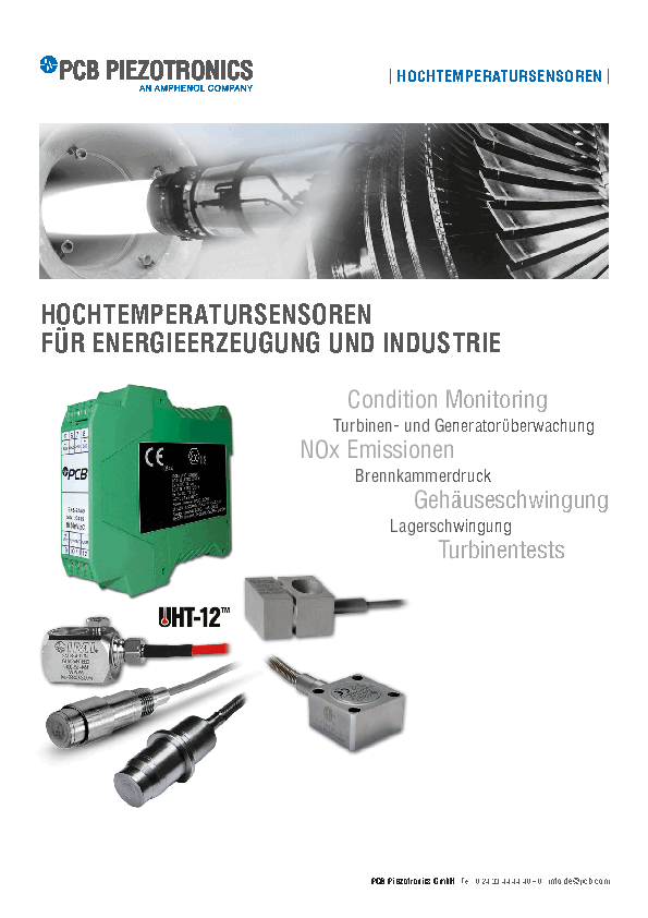 PDF Hochtemperatursensoren für Energieerzeugung und Industrie