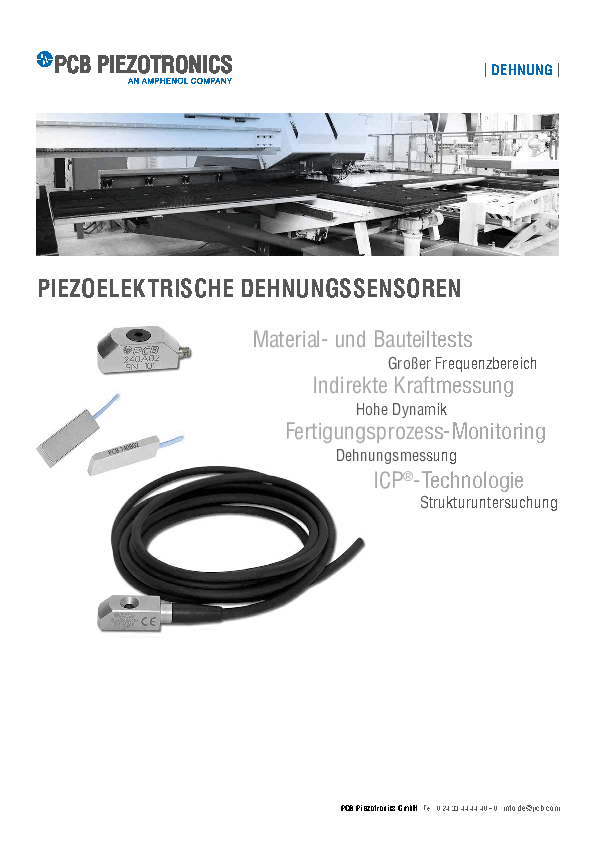 PDF Piezoelektrische Dehnungssensoren