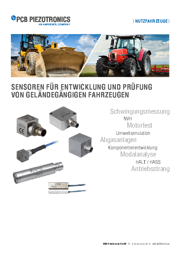 PDF Sensoren für die Entwicklung und Prüfung geländegängiger Fahrzeuge